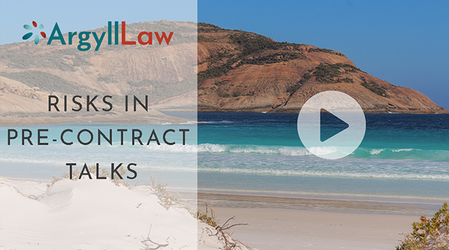 Risks in Pre-contract Talks Thumbnail
